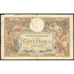 F 24-12a - 23/11/1933 - 100 francs - Merson grands cartouches - Série V.41970 - Etat : TB-