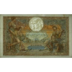 F 24-13 - 15/03/1934 - 100 francs - Merson grands cartouches - Série J.43976 - Etat : TTB