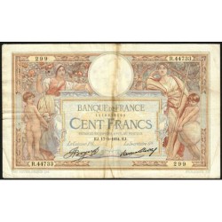 F 24-13 - 17/05/1934 - 100 francs - Merson grands cartouches - Série R.44733 - Etat : TB-