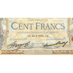 F 24-14 - 25/04/1935 - 100 francs - Merson grands cartouches - Série C.48093 - Etat : TB-