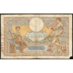 F 24-14 - 23/05/1935 - 100 francs - Merson grands cartouches - Série O.48413 - Etat : B