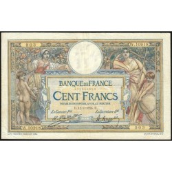 F 24-02 - 12/07/1924 - 100 francs - Merson grands cartouches - Série W.10918 - Remplacem. - Etat : TTB-