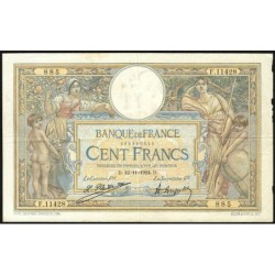 F 24-02 - 12/11/1924 - 100 francs - Merson grands cartouches - Série F.11428 - Etat : TB+