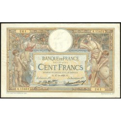 F 24-05 - 17/09/1926 - 100 francs - Merson grands cartouches - Série A.15451 - Etat : TB+