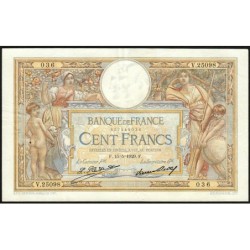 F 24-08 - 15/05/1929 - 100 francs - Merson grands cartouches - Série V.25098 - Etat : TTB+
