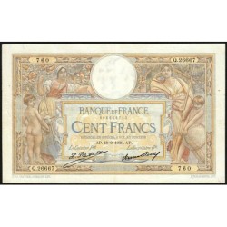 F 24-09b - 18/09/1930 - 100 francs - Merson grands cartouches - Série Q.26667 - Etat : TTB-