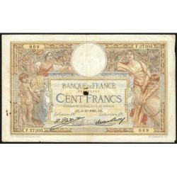 F 24-09b - 06/11/1930 - 100 francs - Merson grands cartouches - Série F.27305 - Etat : B+