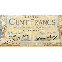F 24-11 - 07/04/1932 - 100 francs - Merson grands cartouches - Série R.34891 - Etat : AB