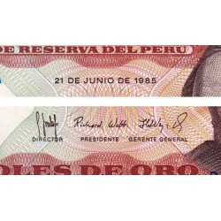 Pérou - Pick 117c - 5'000 soles de oro - Série B A - 21/06/1985 - Etat : NEUF
