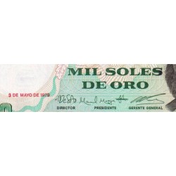 Pérou - Pick 118_2 - 1'000 soles de oro - Série A S - 03/05/1979 - Etat : NEUF