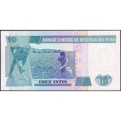 Pérou - Pick 129 - 10 intis - Série A Q - 26/06/1987 - Etat : NEUF