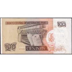 Pérou - Pick 132b - 100 intis - Série A R - 06/03/1986 - Etat : TTB+