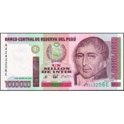 Pérou - Pick 148 - 1'000'000 intis - Série A E - 05/01/1990 - Etat : NEUF