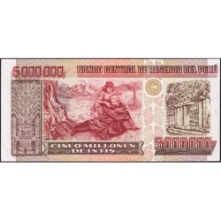 Pérou - Pick 150 - 5'000'000 intis - Série A M - 16/01/1991 - Etat : NEUF