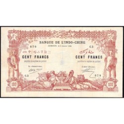 Djibouti - Pick 5 - 100 francs - Série C.3 - 02/01/1920 - Etat : TTB-