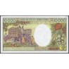 Centrafrique - Pick 13_2 - 10'000 francs - Série K.001 - 1984 - Etat : SPL