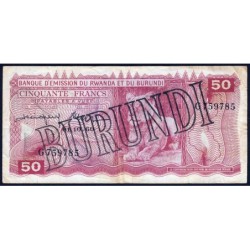 Burundi - Pick 4 - 50 francs - Série G - 01/10/1960 (1964) - Etat : TB+