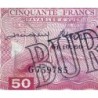 Burundi - Pick 4 - 50 francs - Série G - 01/10/1960 (1964) - Etat : TB+