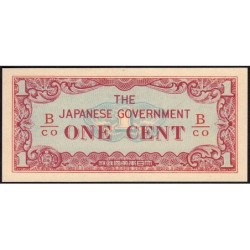 Birmanie - Gouvernement Japonais - Pick 9b - 1 cent - Série B/CO - 1942 - Etat : NEUF