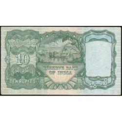 Birmanie - Pick 5 - 10 rupees - Série A/34 - 1938 - Etat : SUP+