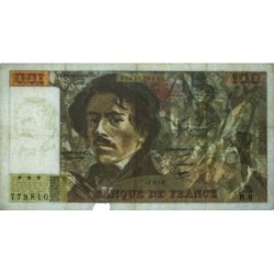 F 69-01f - 1978 - Faux 100 francs - Delacroix - Série B.8 - Etat : TB