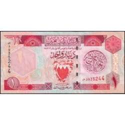 Bahrain - Pick 19b - 1 dinar - 1973 (1998) - Etat : TB+