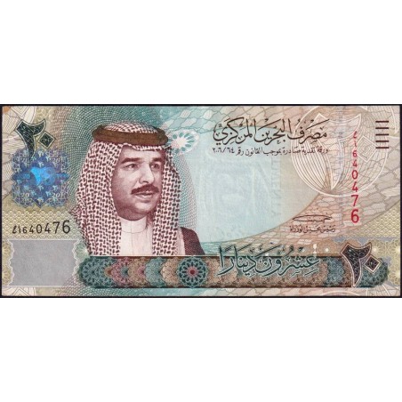 Bahrain - Pick 29 - 20 dinars - 2006 (2008) - Etat : SUP