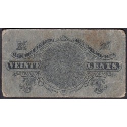 Gouvernement Provisoire du Mexique - Pick S 699 - 20 centavos - Série H XVII - 1914 - Etat : TB+