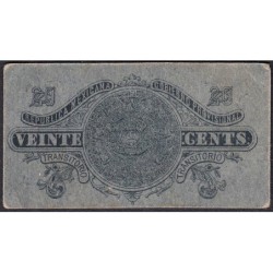 Gouvernement Provisoire du Mexique - Pick S 699 - 20 centavos - Série H XXI - 1914 - Etat : SUP