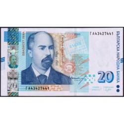 Bulgarie - Pick 118c - 20 leva - Série ГA - 2020 - Etat : NEUF