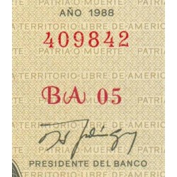 Cuba - Pick 102d - 1 peso - Série BA 05 - 1988 - Etat : NEUF