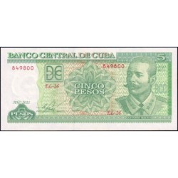 Cuba - Pick 116l - 5 pesos - Série EL-16 - 2011 - Etat : NEUF