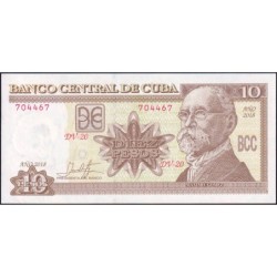 Cuba - Pick 117t - 10 pesos - Série DV-20 - 2018 - Etat : NEUF