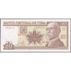 Cuba - Pick 117u - 10 pesos - Série DX-10 - 2019 - Etat : NEUF