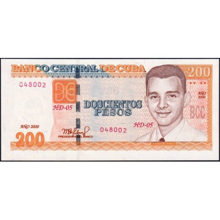 Cuba - Pick 130d - 200 pesos - Série HD-05 - 2020 - Etat : NEUF