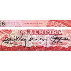 Honduras - Pick 68c - 1 lempira - Série BQ - 30/03/1989 - Etat : NEUF