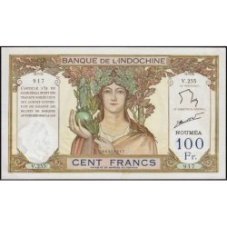 Nouvelle-Calédonie - Nouméa - Pick 42e - 100 francs - Série V.255 - 1963 - Etat : SPL+