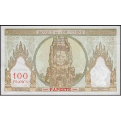 Tahiti - Papeete - Pick 14d - 100 francs - Série Y.169 - 1961 - Etat : SUP+