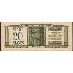 Nouvelle-Calédonie - Nouméa - Pick 49 - 100 francs - Série F/T - 1944 - Etat : TTB