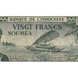 Nouvelle-Calédonie - Nouméa - Pick 49 - 20 francs - Série F/T - 1944 - Etat : TTB