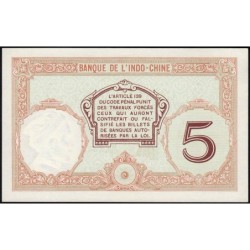 Nouvelle-Calédonie - Nouméa - Pick 36b_1 - 5 francs - Série K.64 - 1932 - Etat : pr.NEUF