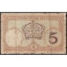 Nouvelle-Calédonie - Nouméa - Pick 36b_1 - 5 francs - Série Y.65 - 1932 - Etat : B