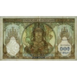 Nouvelle-Calédonie - Nouméa - Pick 42c - 100 francs - Série O.49 - 1953 - Etat : TTB
