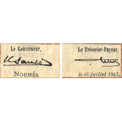 Nouvelle-Calédonie - Nouméa - Pick 53 - 2 francs - 15/07/1942 - Etat : TB+