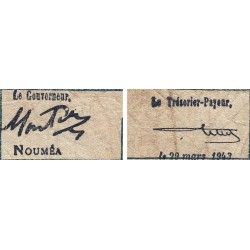 Nouvelle-Calédonie - Nouméa - Pick 54 - 50 centimes - 29/03/1943 - Etat : B+