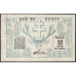 Nouvelle-Calédonie - Nouméa - Pick 54 - 50 centimes - 29/03/1943 - Etat : TTB