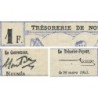Nouvelle-Calédonie - Nouméa - Pick 55b - 1 franc - 29/03/1943 - Etat : TTB+
