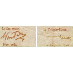 Nouvelle-Calédonie - Nouméa - Pick 58 - 5 francs - 15/06/1943 - Etat : TB