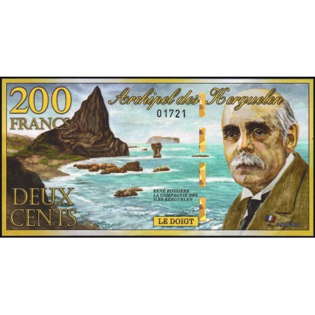 Kerguelen (îles) - 200 francs - 05/11/2010 - Polymère - Etat : NEUF