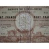Tahiti - Papeete - Pick 5bx - 100 francs - Série E.12 - 02/01/1920 - Annulé - Etat : SUP+